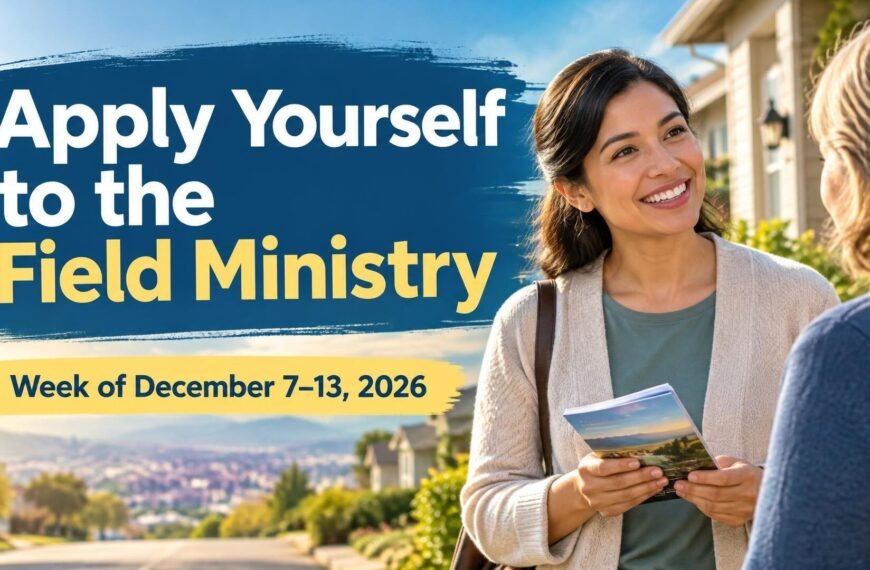 Apply Yourself to the Field Ministry for the Week of December 7-13, 2026