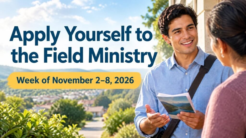 Apply Yourself to the Field Ministry for the week of November 2-8, 2026