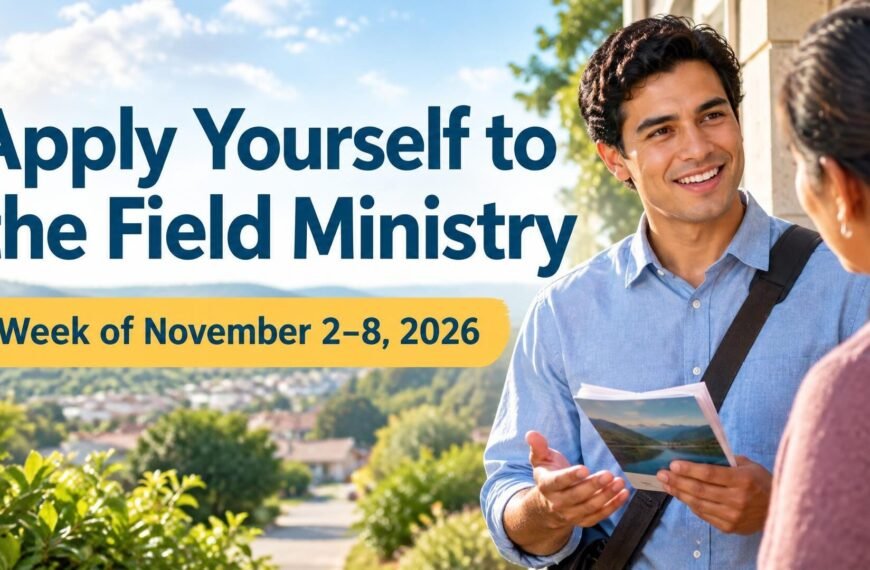 Apply Yourself to the Field Ministry for the week of November 2-8, 2026
