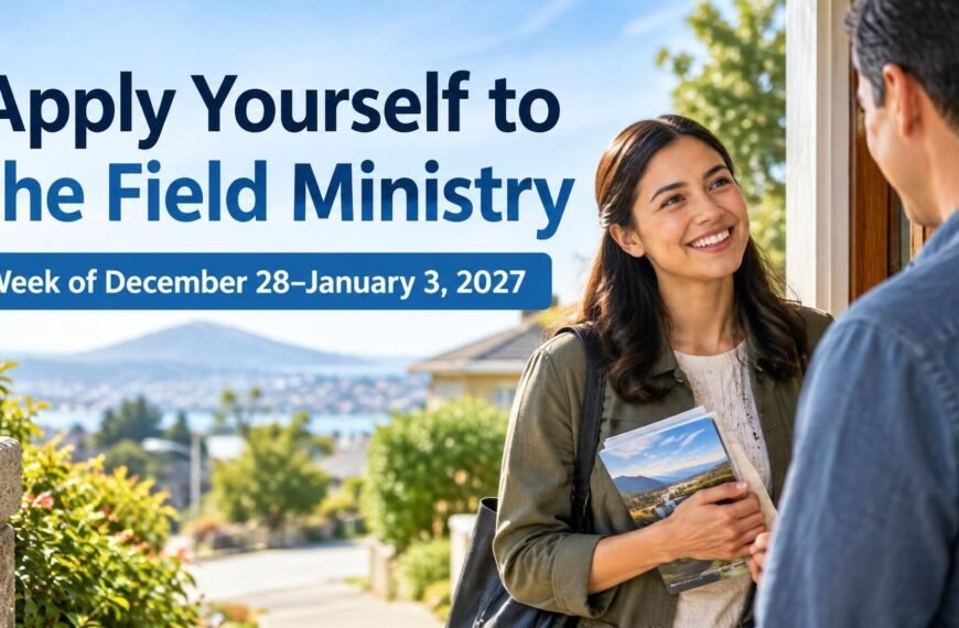 Apply Yourself to the Field Ministry for the Week of December 28, 2026–January 3, 2027