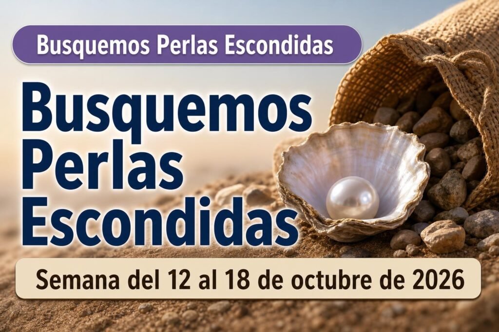 Busquemos Perlas Escondidas para la semana del 12 al 18 de octubre de 2026 Busquemos Perlas Escondidas para la semana del 12 al 18 de octubre de 2026
