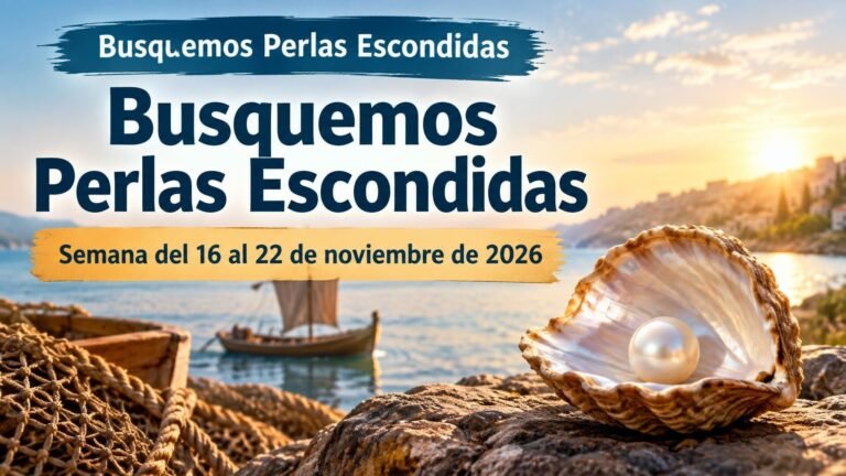 Busquemos Perlas Escondidas para la semana del 16 al 22 de noviembre de 2026