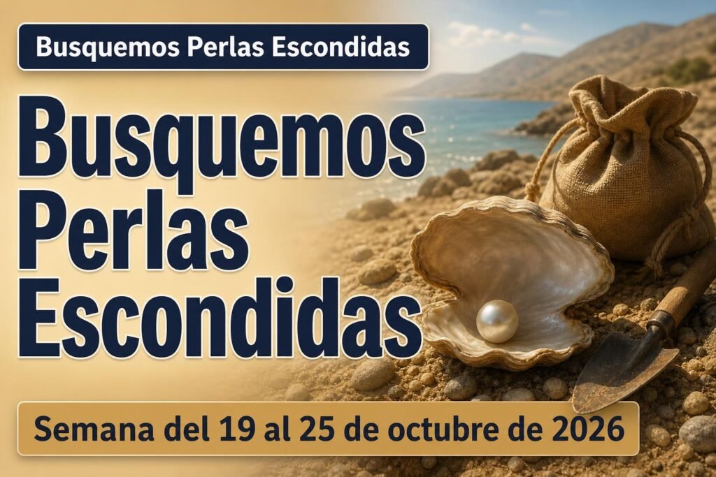 Busquemos Perlas Escondidas para la semana del 19-25 de octubre de 2026 Busquemos Perlas Escondidas para la semana del 19-25 de octubre de 2026