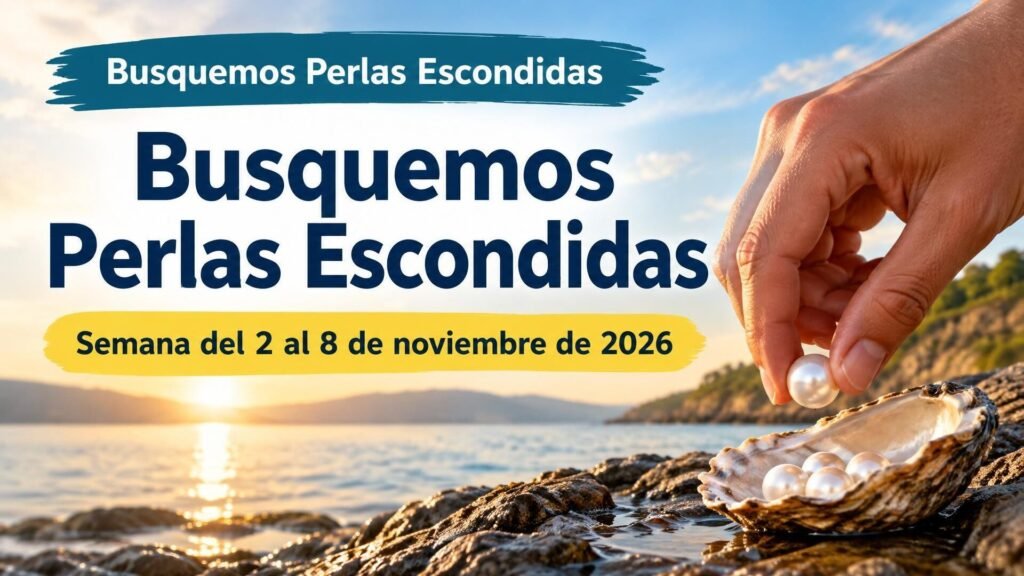 Busquemos Perlas Escondidas para la semana del 2 al 8 de noviembre de 2026 Busquemos Perlas Escondidas para la semana del 2 al 8 de noviembre de 2026