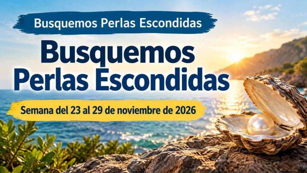 Busquemos Perlas Escondidas para la semana del 23 al 29 de noviembre de 2026