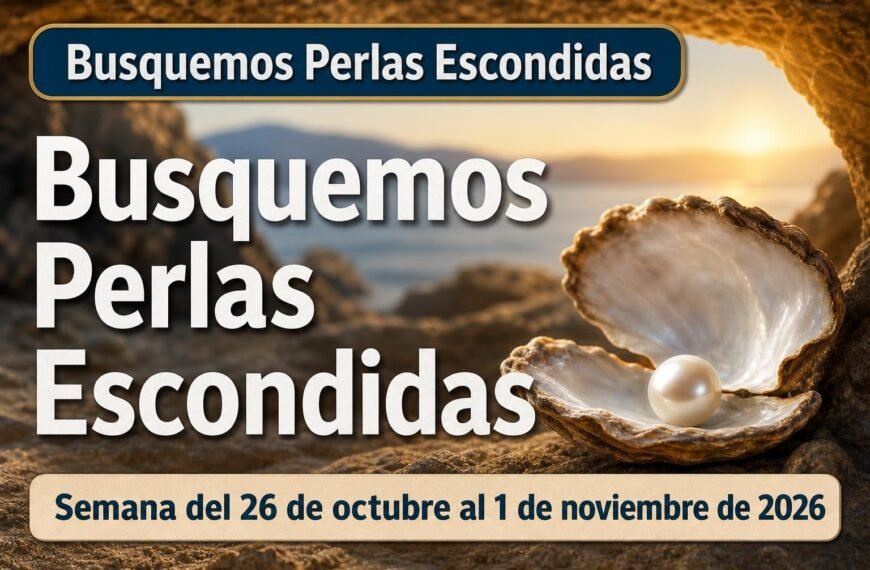 Busquemos Perlas Escondidas para la semana del 26 de octubre a 1 de noviembre de 2026