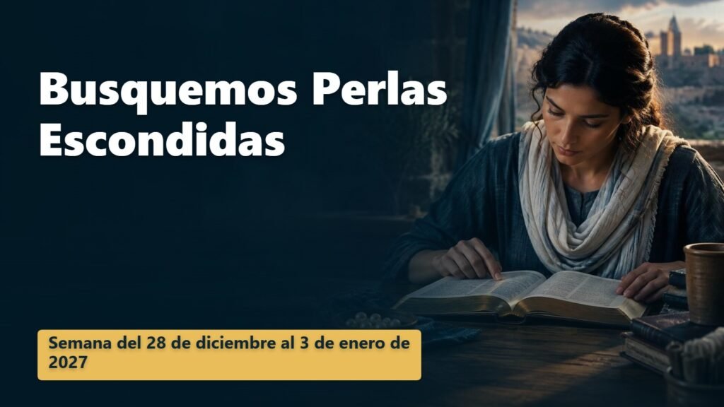 Busquemos Perlas Escondidas para la semana del 28 de diciembre de 2026 al 3 de enero de 2027