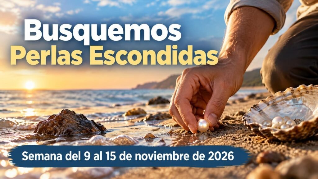 Busquemos Perlas Escondidas para la semana del 9 al 15 de noviembre de 2026