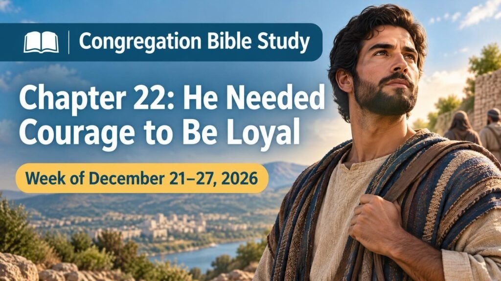 Congregation Bible Study for the Week of December 21-27, 2026
