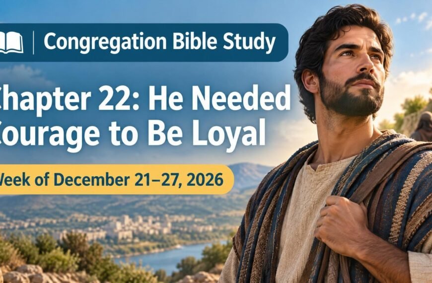 Congregation Bible Study for the Week of December 21-27, 2026
