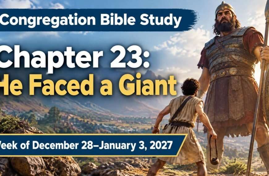Congregation Bible Study for the Week of December 28, 2026, to January 3, 2027