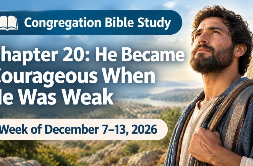 Congregation Bible Study for the Week of December 7-13, 2026