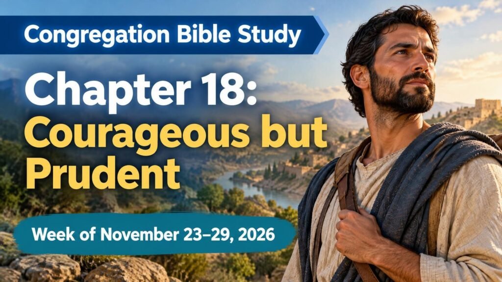 Congregation Bible Study for the Week of November 23-29, 2026 Congregation Bible Study for the Week of November 23-29, 2026