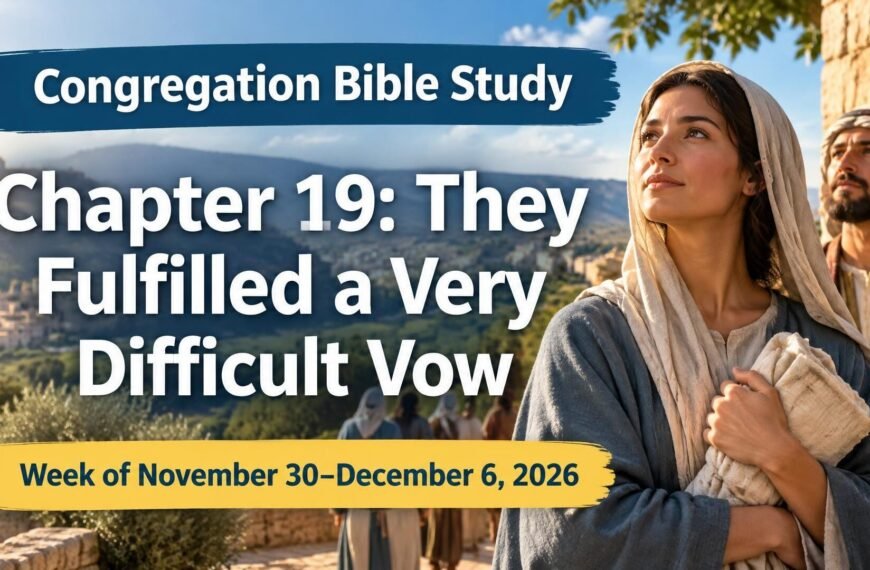 Congregation Bible Study for the Week of November 30 to December 6, 2026