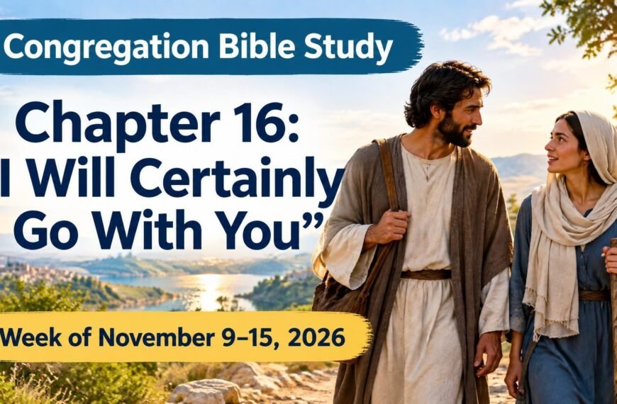 Congregation Bible Study for the Week of November 9-15, 2026