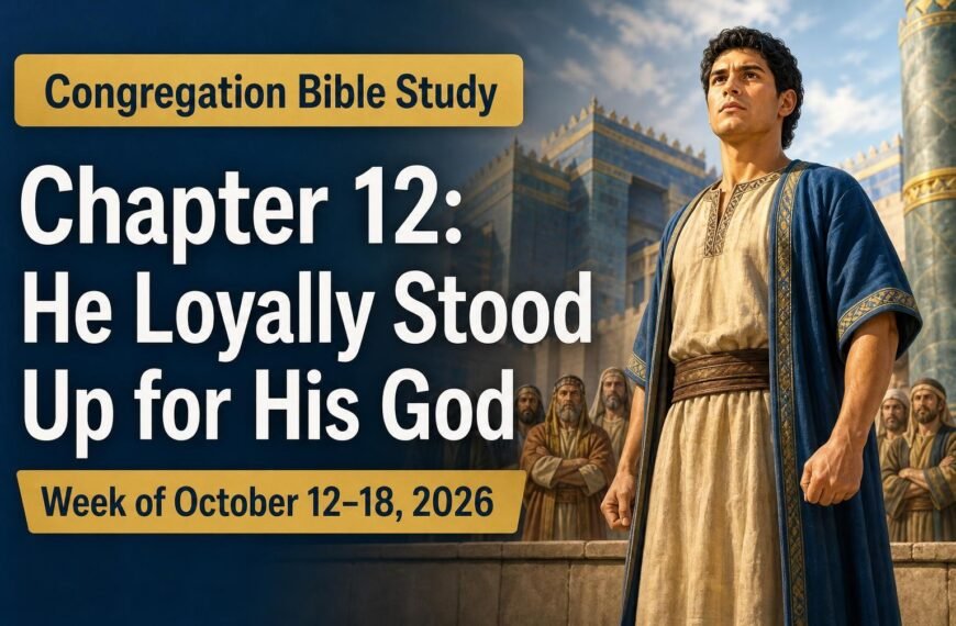 Congregation Bible Study for the week of October 12-18, 2026