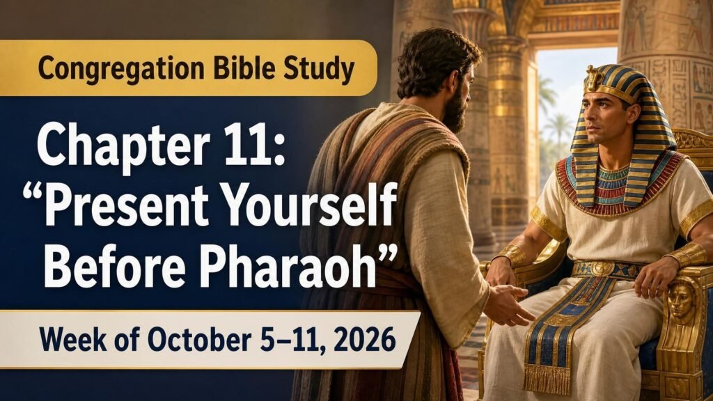 Congregation Bible Study for the week of October 5-11, 2026