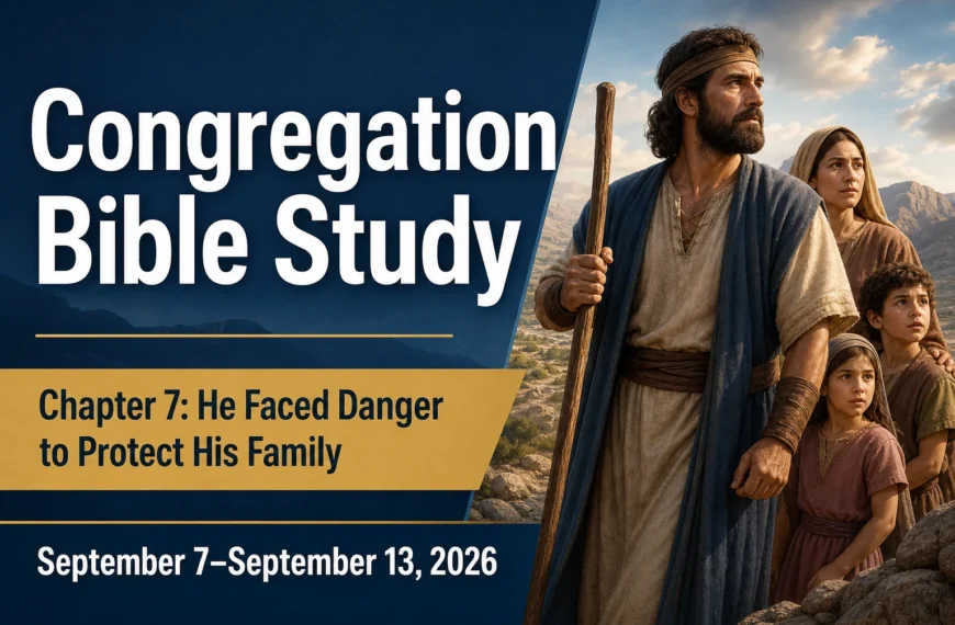 Congregation Bible Study for the Week of September 7-13, 2026