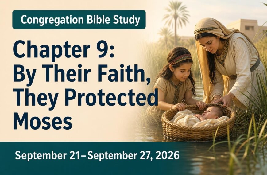 Congregation Bible Study for the week of September 21-27, 2026