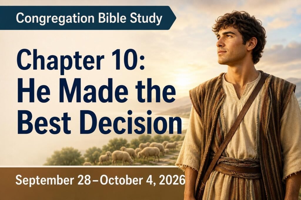 Congregation Bible Study for the Week of September 28–October 4, 2026