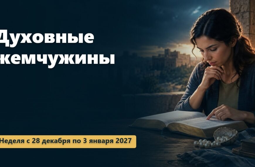 Духовные жемчужины на неделю с 28 декабря 2026 года по 3 января 2027 года