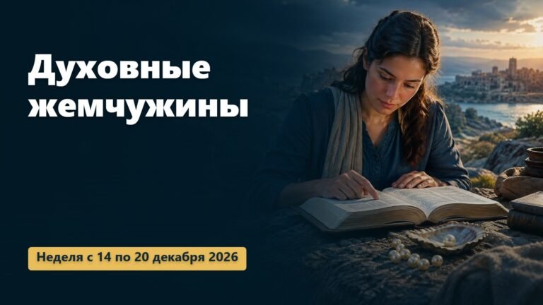 Духовные жемчужины на неделю с 14 по 20 декабря 2026 года