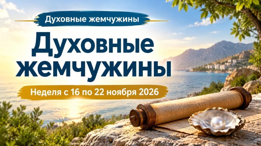 Духовные жемчужины на неделю с 16 по 22 ноября 2026 года
