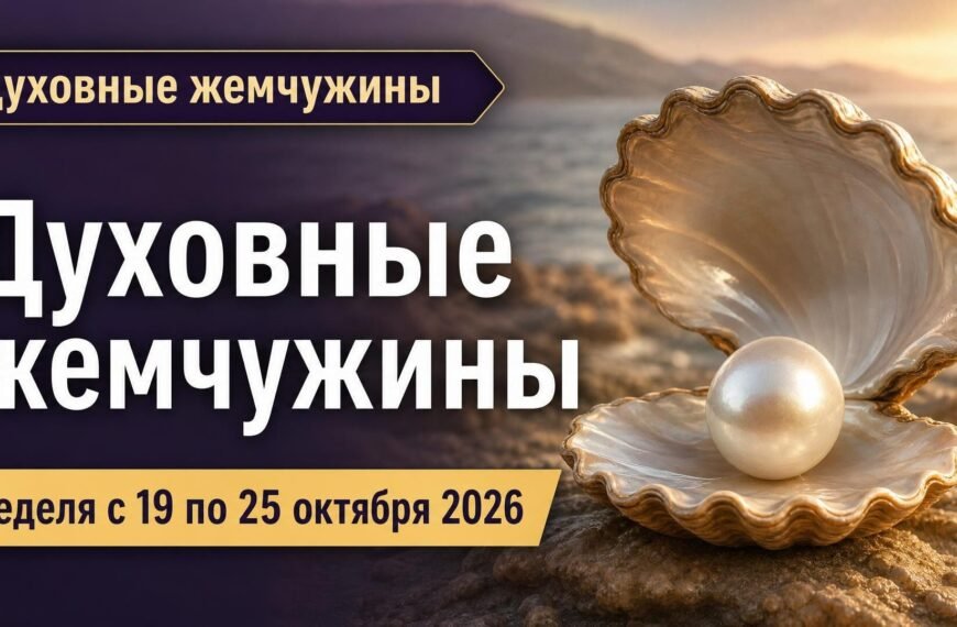 Духовные жемчужины на неделю с 19 по 25 октября 2026 года