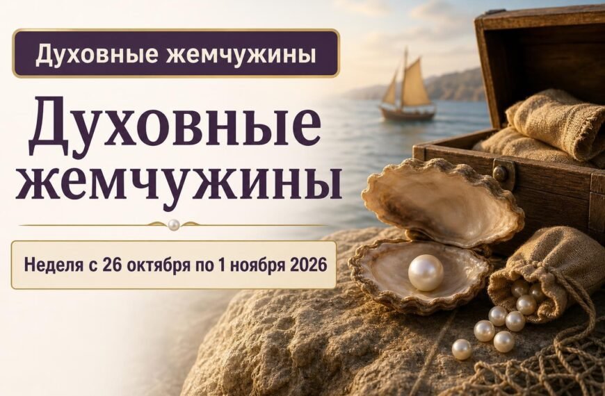 Духовные жемчужины на неделю с 26 октября по 1 ноября 2026 года