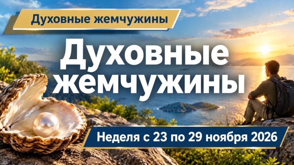 Духовные жемчужины на неделю с 23 по 29 ноября 2026 года