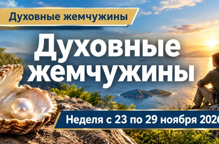 Духовные жемчужины на неделю с 23 по 29 ноября 2026 года