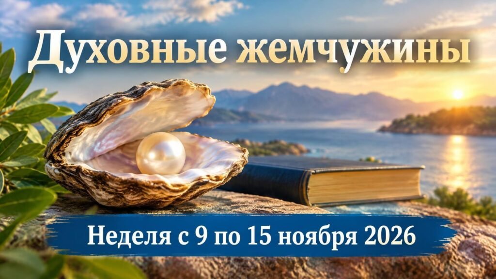 Духовные жемчужины на неделю с 9 по 15 ноября 2026 года