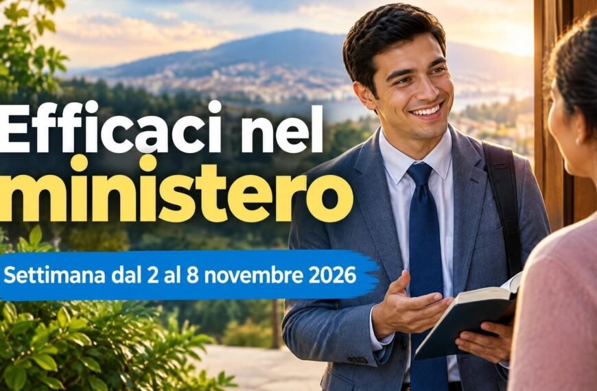 Efficaci nel ministero per la settimana dal 2 al 8 novembre 2026