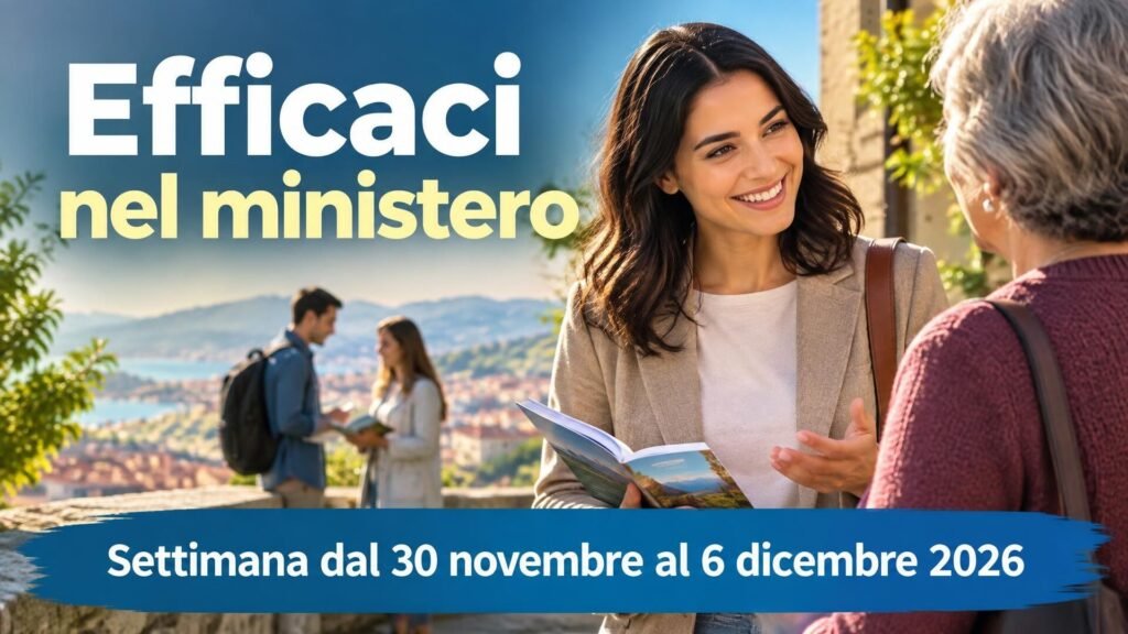 Efficaci nel ministero per la settimana dal 30 novembre al 6 dicembre 2026