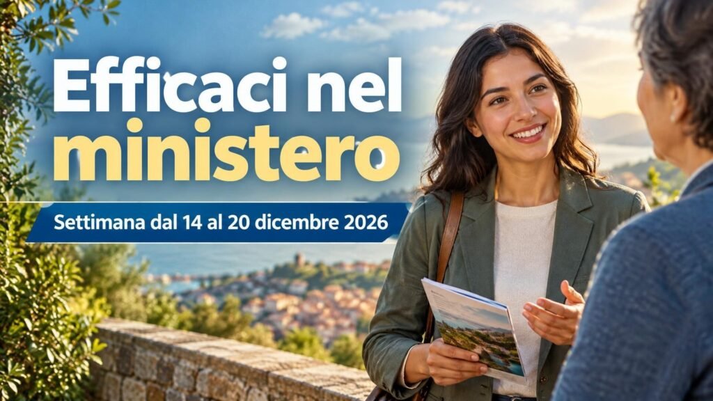 Efficaci nel ministero per la settimana dal 14 al 20 dicembre 2026