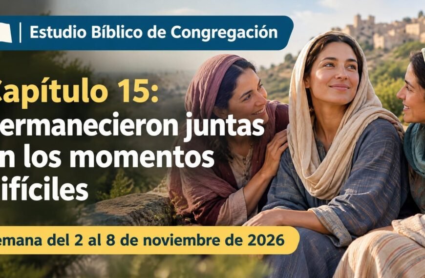 Estudio Bíblico de Congregación Estudio Bíblico de Congregación para la semana del 2 al 8 de noviembre de 2026