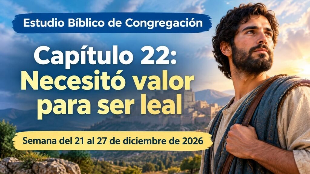 Estudio Bíblico de Congregación para la semana del 21 al 27 de diciembre de 2026