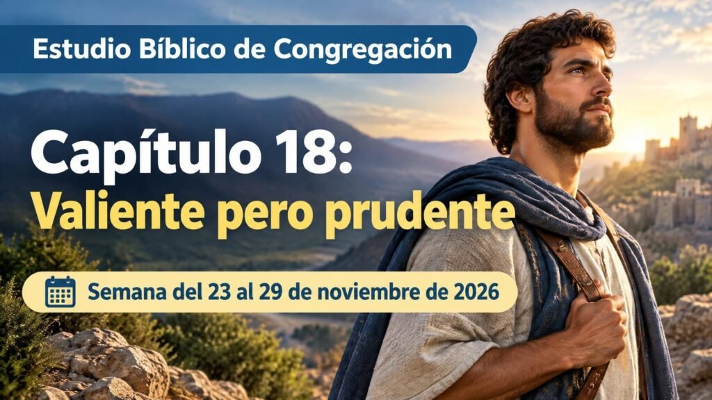 Estudio Bíblico de Congregación para la semana del 23 al 29 de noviembre de 2026 Estudio Bíblico de Congregación para la semana del 23 al 29 de noviembre de 2026