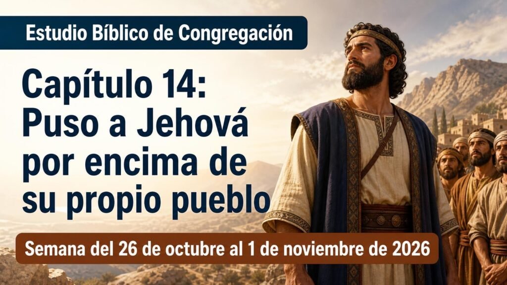 Estudio Bíblico de Congregación para la semana del 26 de octubre al 1 de noviembre de 2026