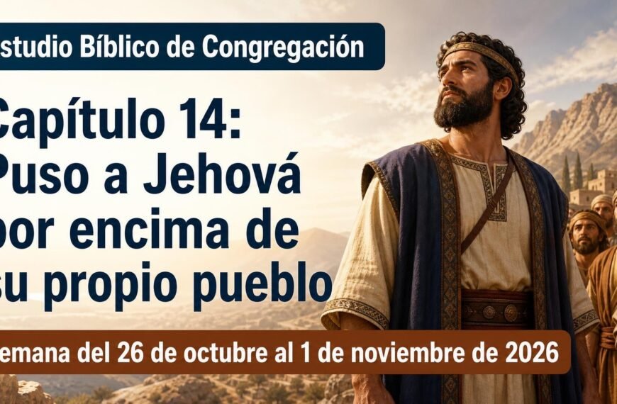 Estudio Bíblico de Congregación Estudio Bíblico de Congregación para la semana del 26 de octubre al 1 de noviembre de 2026