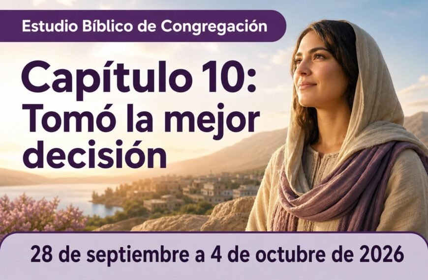 Estudio Bíblico de Congregación Estudio Bíblico de Congregación para la semana del 28 de septiembre a 4 de octubre de 2026
