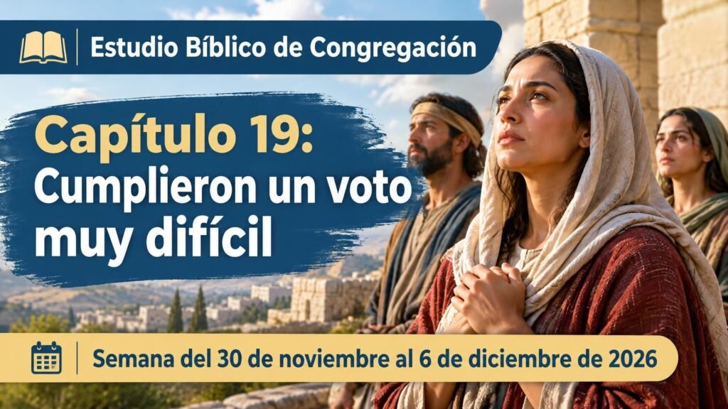 Estudio Bíblico de Congregación para la semana del 30 de noviembre al 6 de diciembre de 2026