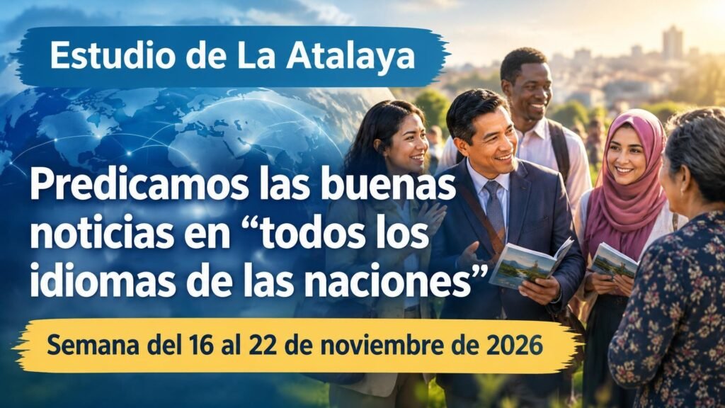 Estudio de La Atalaya para la semana del 16 al 22 de noviembre de 2026