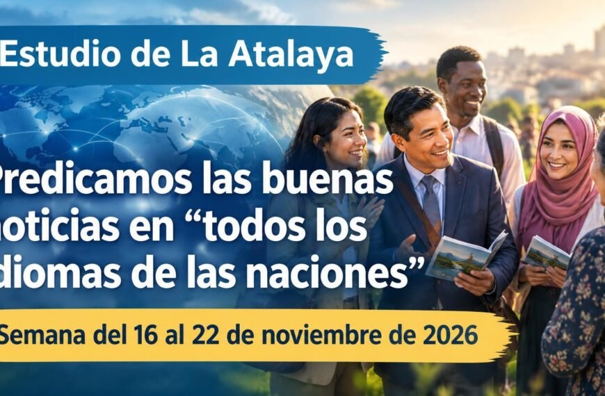 Estudio de La Atalaya para la semana del 16 al 22 de noviembre de 2026