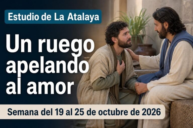 Estudio de La Atalaya para la semana del 19 al 25 de octubre de 2026