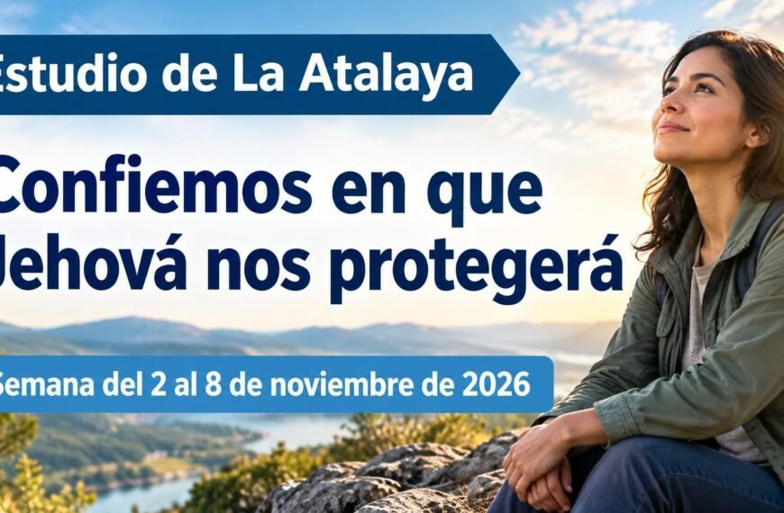Estudio de La Atalaya para la semana del 2 al 8 de noviembre de 2026