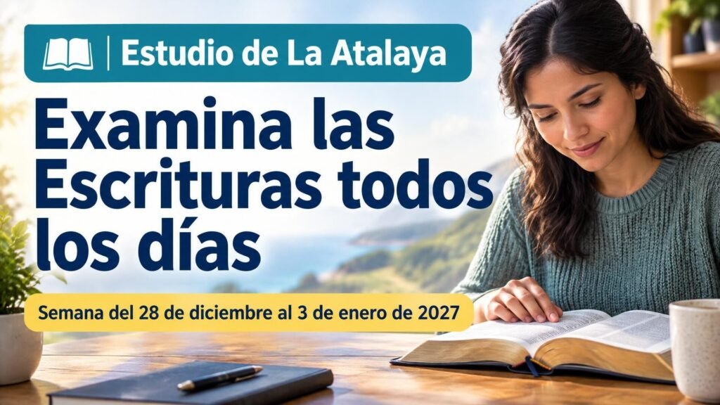 Estudio de La Atalaya para la semana del 28 de diciembre de 2026 al 3 de enero de 2027