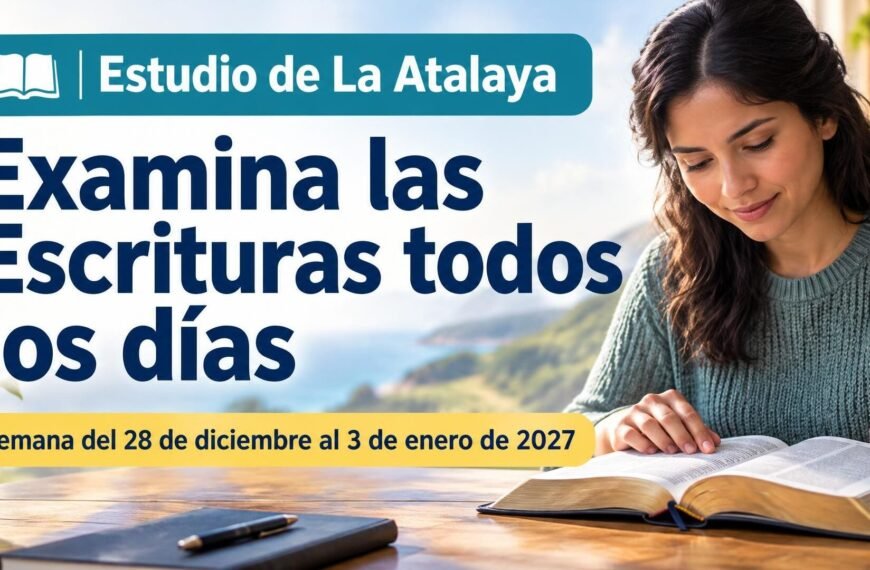 Estudio de La Atalaya para la semana del 28 de diciembre de 2026 al 3 de enero de 2027