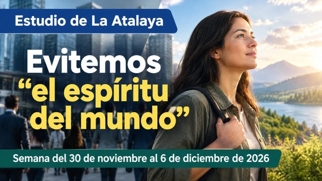 Estudio de La Atalaya para la semana del 30 de noviembre al 6 de diciembre de 2026