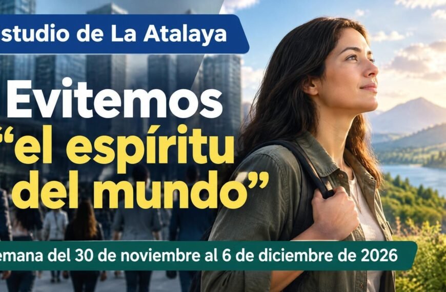 Estudio de La Atalaya para la semana del 30 de noviembre al 6 de diciembre de 2026
